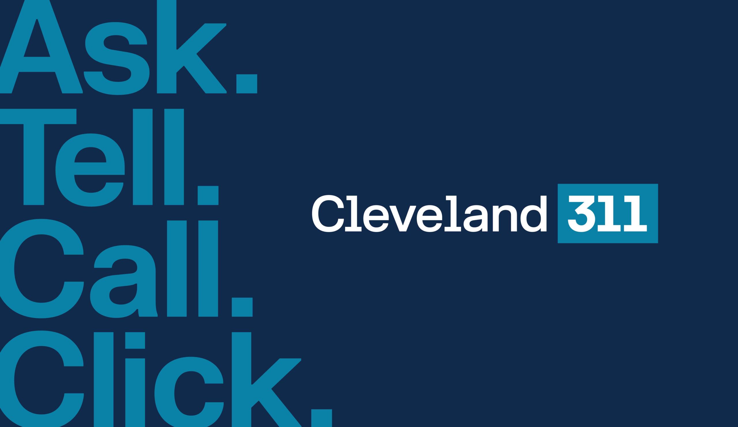 how to call 311 in cleveland non-emergent city
